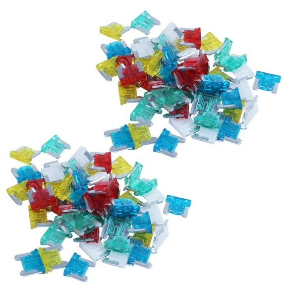 100Pc Slim Low Profile Mini Blade Fuse ATT Car Truck RV 10/15/20/25/30AMP Set