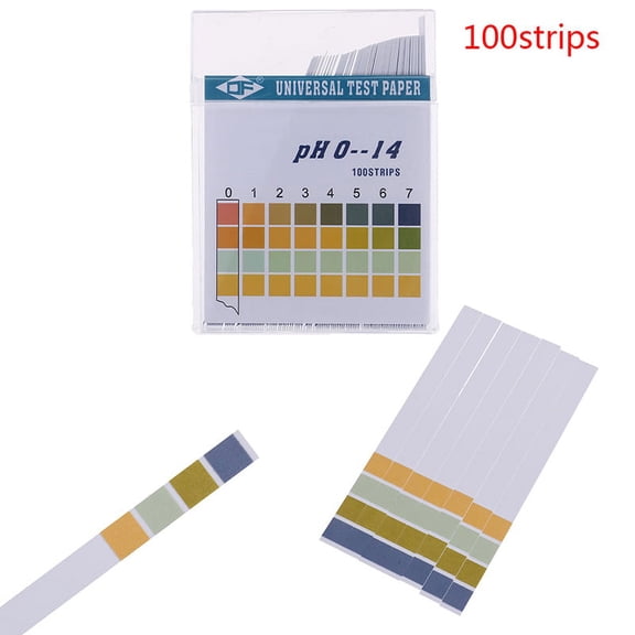 100Pcs 0-14 PH Test Strips Litmus Paper Universal Alkaline Acid Indicator LFKWA