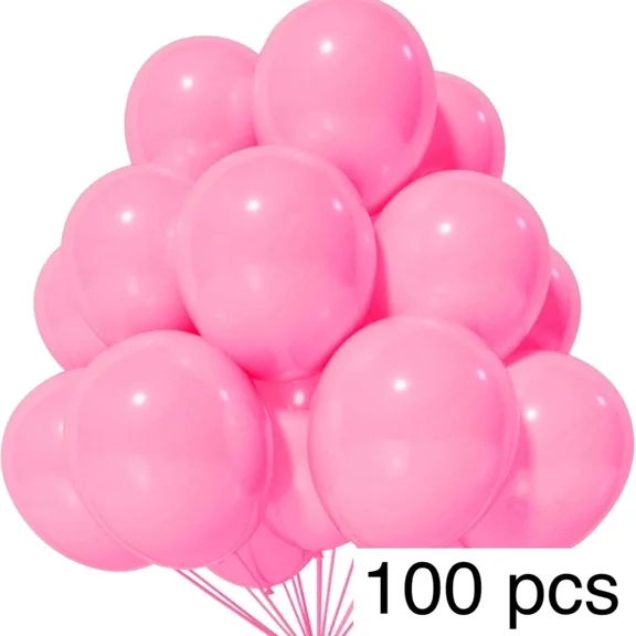 100Pcs 10 Inch Pink Thick Latex Balloons For Birthday Wedding Party Decorations