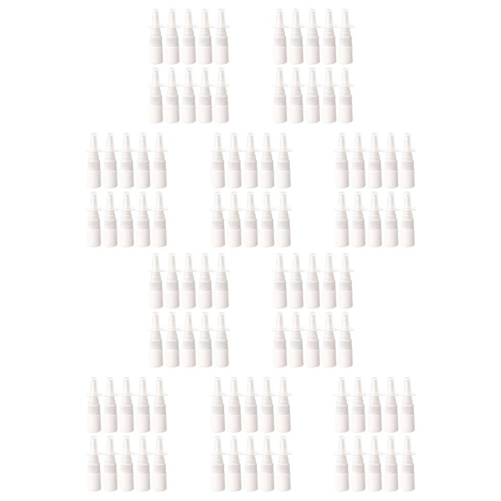 100Pcs 10Ml Bottle Refillable Plastic Mist Nose Nasal Sprayer