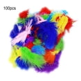 thumbnail image 1 of 100Pcs 10cm Fluffy Plume Feather DIY Carnival Party Wedding Clothes Sewing Craft, 1 of 7