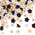 thumbnail image 1 of 100Pcs 12.5mm Plastic Flower Shape Sewing Buttons for Crafts Making, Clothes & DIY Projects, Scrapbook Decoration, 1 of 7