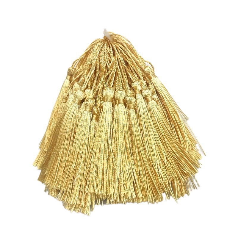 100Pcs 13cm Silky Tassels Bookmark Tassels Bulk Soft Craft Mini Tassels