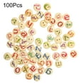 thumbnail image 1 of 100Pcs 15mm Letter Print Two Holes Wooden Buttons, 1 of 6