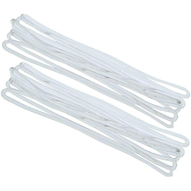 100Pcs 160mm 6.3 Inch Premium Clear Plastic Luggage Tag Loops Straps Name Clothing Price Tag