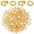 thumbnail image 1 of 100Pcs 18K Gold Plated Jump Ring 5.5mm Copper Open Jump Ring for Jewelry Making Necklace Bracelet and Earring Rings Connectors for Keychains and Charms, 1 of 7