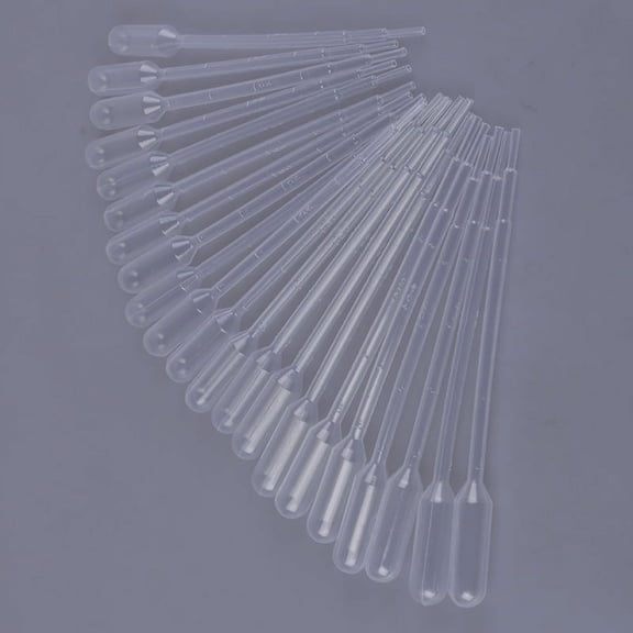 100Pcs 1ML Disposable Plastic Eye Dropper Set Transfer Graduated Pipettes