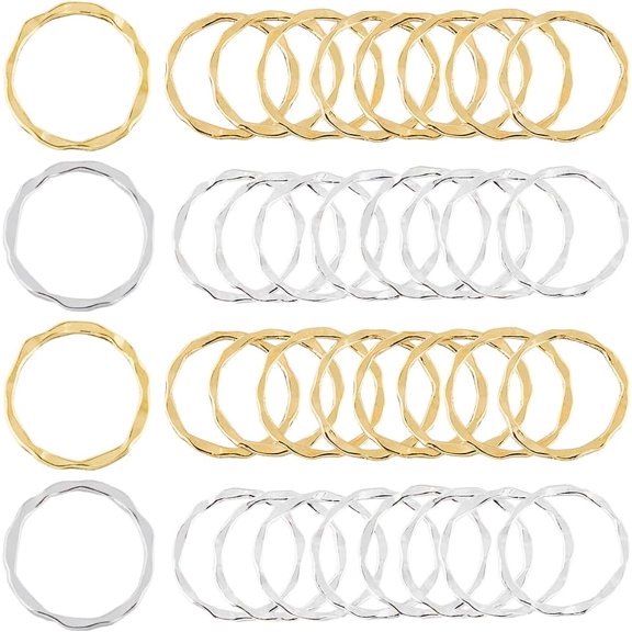 100Pcs 2 Colors Alloy Linking Rings Circle Frames Cadmium Free & Lead Free Platinum & Golden 22x1.5mm Inner Diameter: 18.5mm. 50pcs/color