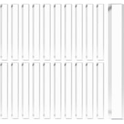 100Pcs 2 x 1/4 x 0.16 Inches Clear Setting Blocks Transparent Acrylic Sheets for DIY Glass and Mirrors Rectangle Setting Spacers for DIY Kitchen Bathroom Window Installation Construction Shim