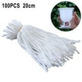 thumbnail image 1 of 100Pcs 20CM DIY Watering Absorbent Cotton Rope for Indoor Potted Plant Pot, 1 of 11