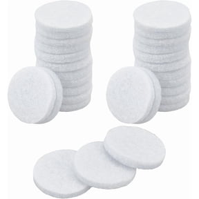 100Pcs 20mm Round Aromatherapy Diffuser Refill Pad Essential Oil Diffuser Replacement Refill Pads Microfiber Absorbing Circle Essential Pads for DIY handcrafting