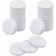 100Pcs 20mm Round Aromatherapy Diffuser Refill Pad Essential Oil Diffuser Replacement Refill Pads Microfiber Absorbing Circle Essential Pads for Diffuser Necklace Vent Clip Home Car White 100pcs