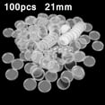 thumbnail image 1 of 100Pcs 21mm Coin Holder Capsules Storage Clear Round Display Cases, 1 of 1
