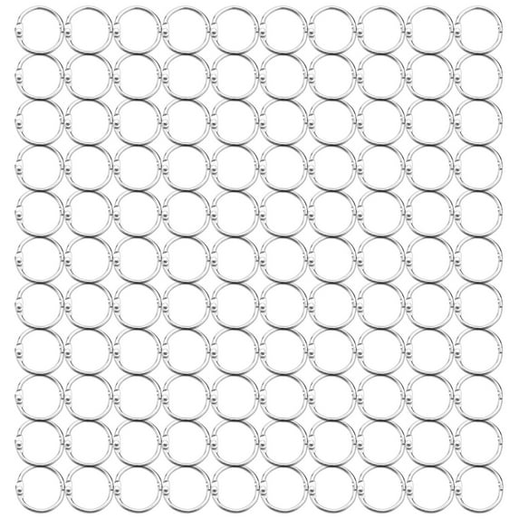 100Pcs 25Mm Loose Leaf Binder Rings Key Book for Scrapbook/Album/Craft