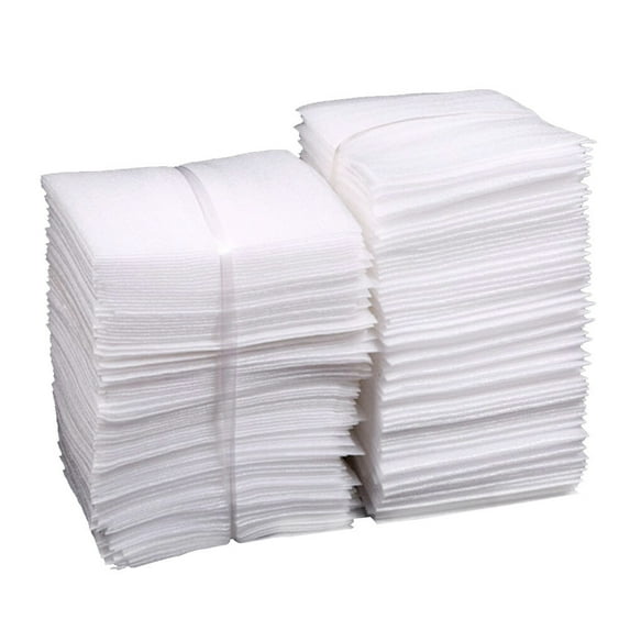 Toyandona 100Pcs White Protective Cushion Wraps Pouches for Safe Storage of Fragile Items