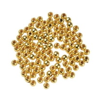 100Pcs 3/4/5Mm Fly Tying Gold/Silver Heads Beads Fly Tying Nymph Head Ball Beads Fishing Tools For Fishing Flies Crafting
