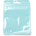 thumbnail image 1 of 100Pcs 3.5x4.7 inch Plastic Yin-Yang Zip Lock Bags Resealable Packaging Bags Self Seal Bag for Packaging Gift Treats Favors Pale Turquoise 12x9x0.02cm Thickness: 2.5 Mil(0.065mm), 1 of 3