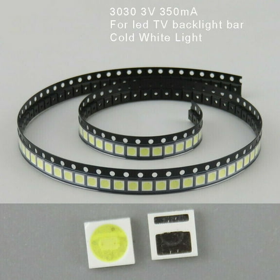 100Pcs 3030 3V 350Ma Smd Lamp Beads for Led Tv Backlight Strip Bar,Repair Tv