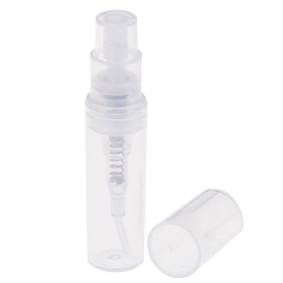 100Pcs 3ml Mini Clear Plastic Refillable Spray Bottle Perfume Mouthwash Atomizer