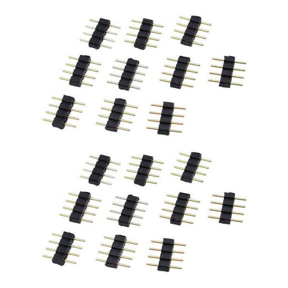 100Pcs 4 Pin Rgb LED Strip Male Plug Adapter Connector for 3528 5050 Strip Light