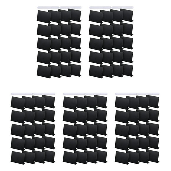 100Pcs 4x3 Inches Mini Chalkboard Table Tent Sign Buffet Tags Food Label for Party Tabletop Signs