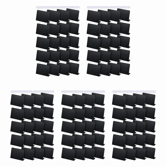 100Pcs 4x3 Inches Mini Chalkboard Table Tent Sign Chalkboard Buffet Tags Food Label for Tabletop Chalkboard Signs