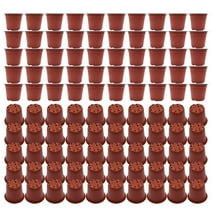 100Pcs 5.9" Plastic Plants Nursery Pot Seedlings Flower Plant Container Seed Starting Pots