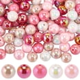 thumbnail image 1 of 100Pcs 5 Colors Pink Acrylic Beads 16mm Bubblegum Beads Bulk Valentines Round Plastic Chunky Charm Ball Gum Focal Loose Spacer, 1 of 7