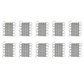 100Pcs 5050 SMD 3 LED Module LED Strip String Light Waterproof DC 12V Cool White,100pcs 5050 3LED Module Strip,Cool White