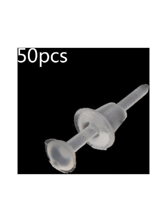 100Pcs/50Pair Pierced Earring Protector Covers with for Extra Back for Sensitive Ear