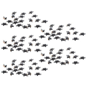100Pcs 5V 0.3 A Mini Size Black SPDT Slide Switch for Small DIY Power Electronic Projects,100 SPDT slide switches,black