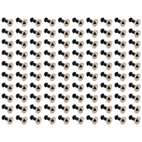 100Pcs 6mm Black Plastic Safety Eye Washers For Teddy Toy Eyes Puppet Doll Craft