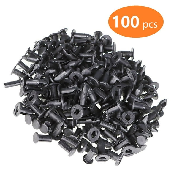 100Pcs 8mm Bumper Clips Hood Fender Push Rivets Retainer Fasteners Universal for Honda Toyota Ford Chevrolet GMC
