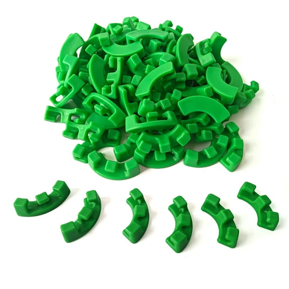 100Pcs 90 Degree Plant Benders Trainer Growth Manipulation Tutors For Plants Clips Bending Twig Clamps Branche Accessories(Green)