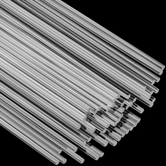 100Pcs Acrylic Dowel Rods Clear Acrylic Round Rod 0.11 Inch Diameter Transparent Column Cake Topper Solid Bar Strip Sticks Accessories for DIY
