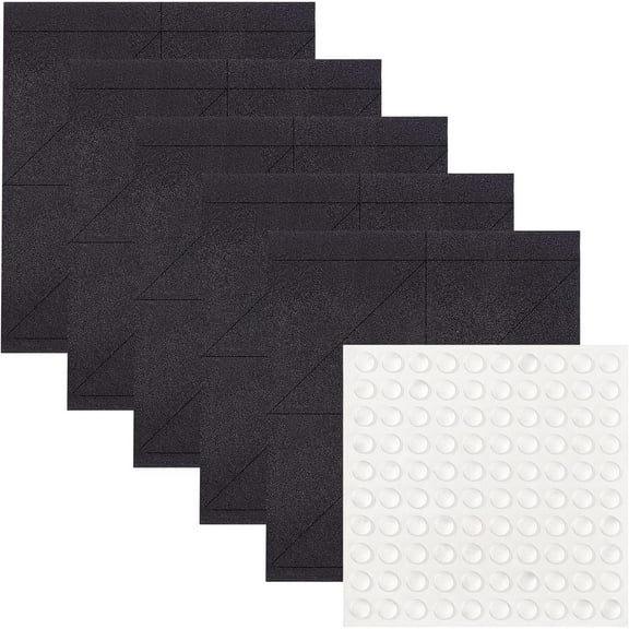 100Pcs Adhesive EVA Protection Pads Self Adhesive EVA Right Angle Protection Pad Corner Protectors Pads with 100Pcs Drawer Bumpers for Picture Frame Furniture Protect Multi-color