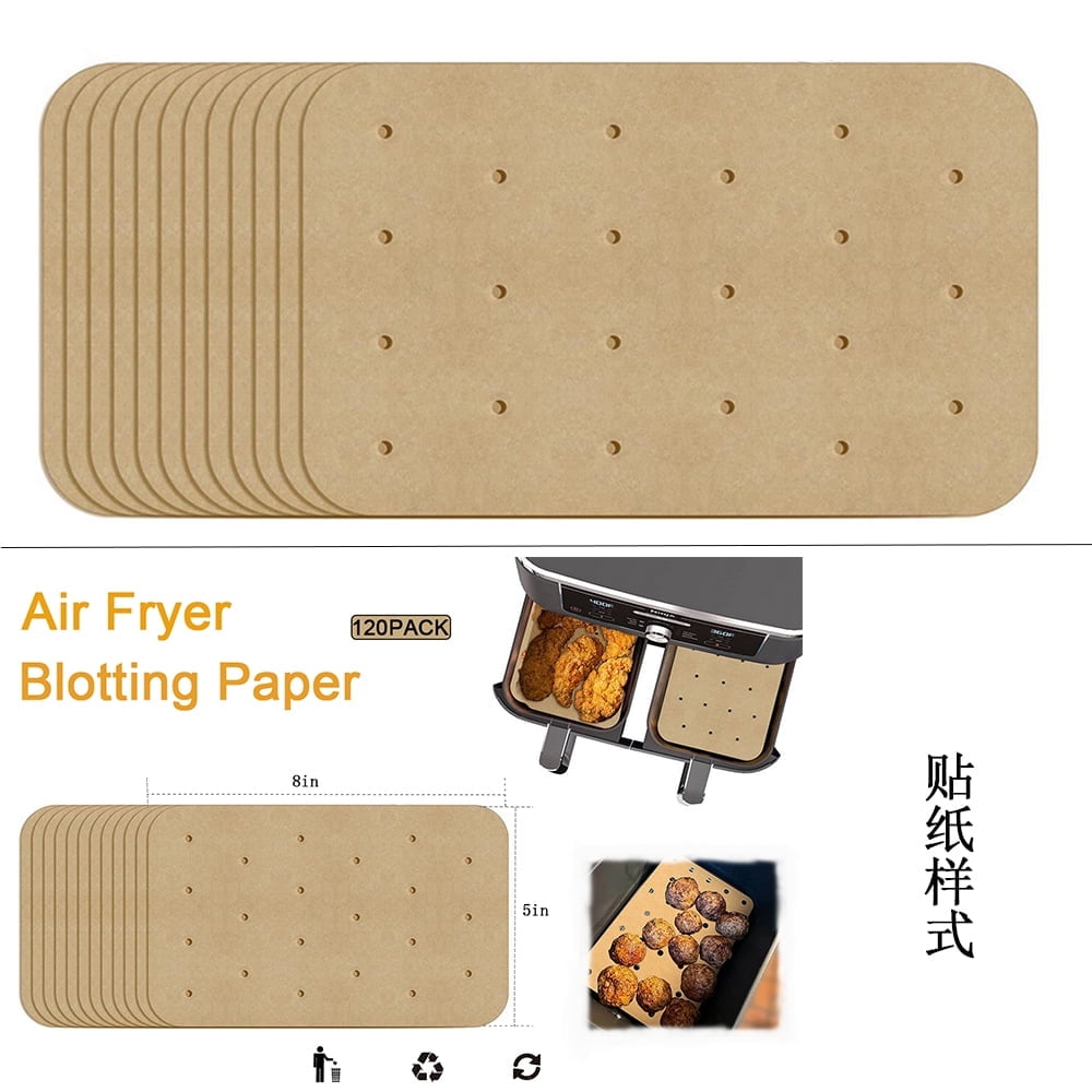 INFRAOVENS Ongebleekte perkamentpapier voeringen voor Ninja Foodi XL Smart FG551 6-in-1 Indoor Grill Accessoires, Air Fryer Liners en Herbruikbare Hittebestendige Mat, Accessoires van