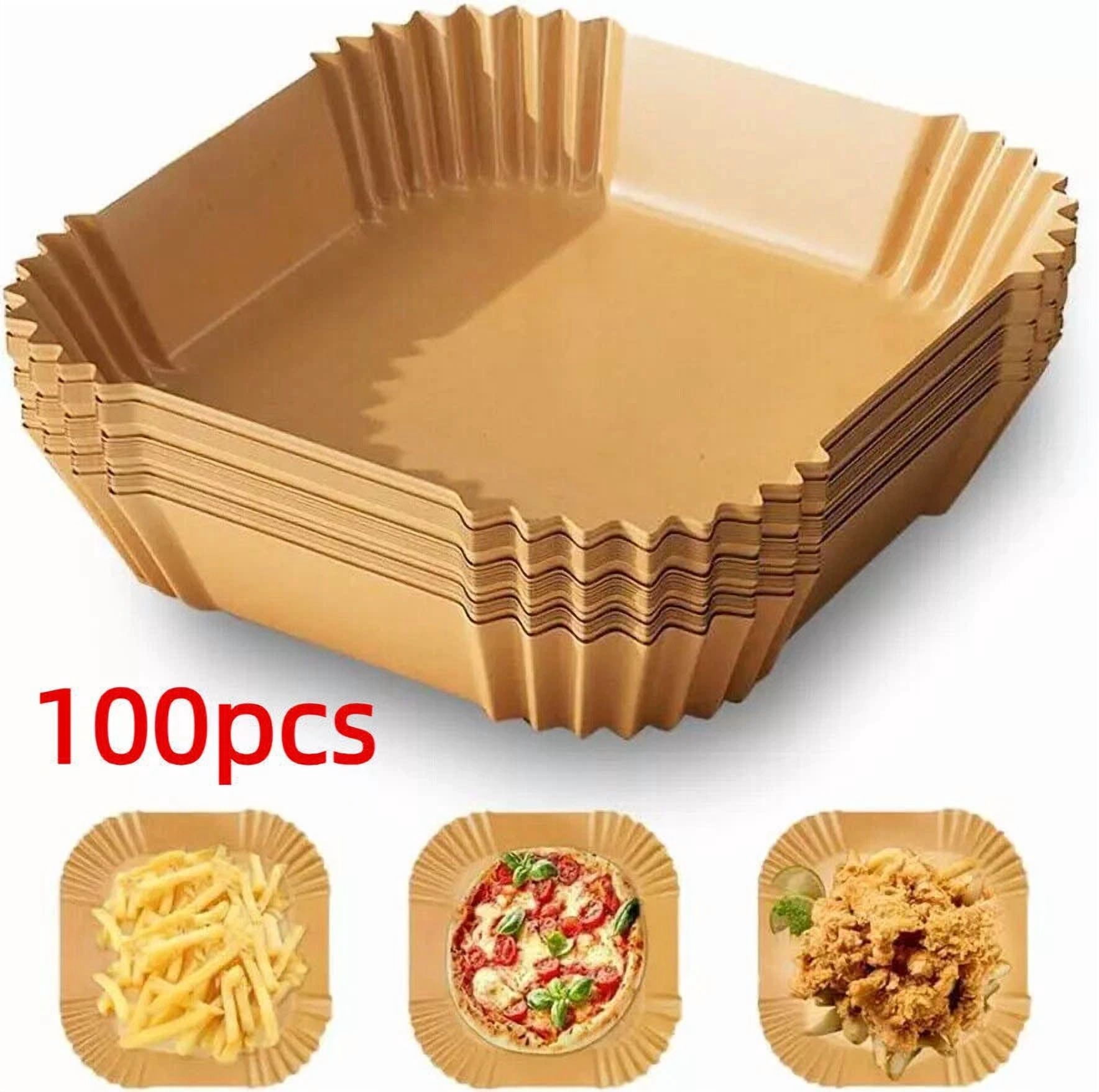 100Pcs Air Fryer Disposable Paper Liners, 6.3In Round Air Fryer Parchment Paper