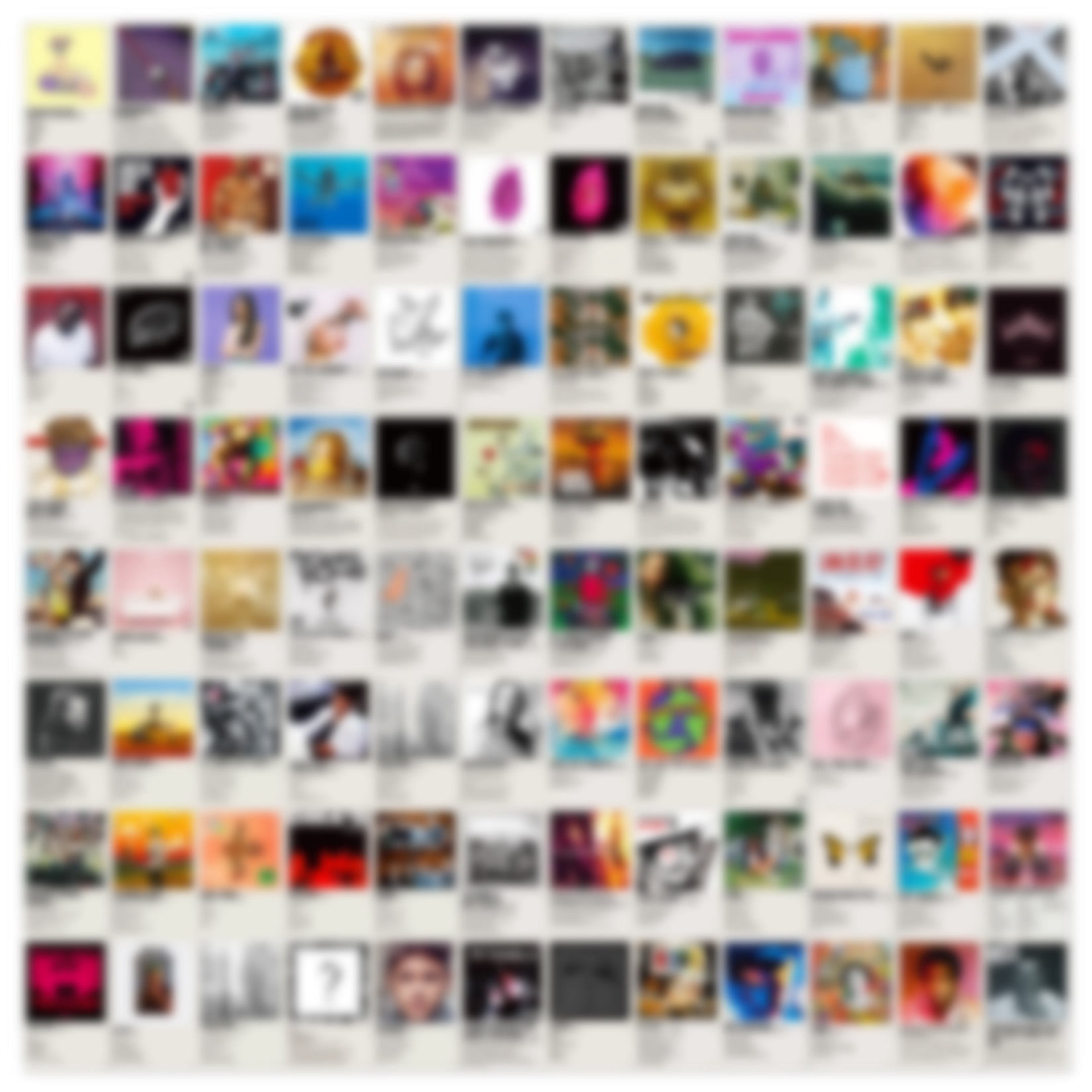 A ART¬∑ZONE, Album Cover Stickers, 100Pcs Water Bottle Laptop Decals ...