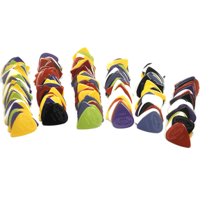 100Pcs Alice Anti-Slip Projecting Nylon Guitar Picks Plectrums 6 Gauges Mixed