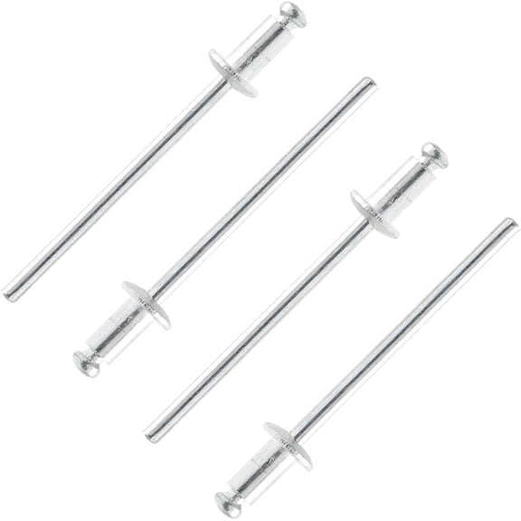 100Pcs Aluminum Pop Rivets 1/8" x 1/4" (Diameter x Grip Length), Dome Head Blind Rivets for Sheet Metal Automotive Railway