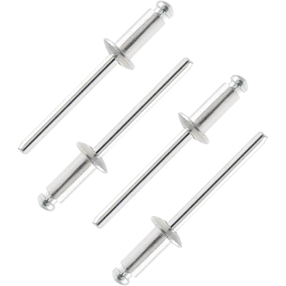 100Pcs Aluminum Pop Rivets 3/16" x 3/8" (Diameter x Grip Length), Dome Head Blind Rivets for Sheet Metal Automotive Railway