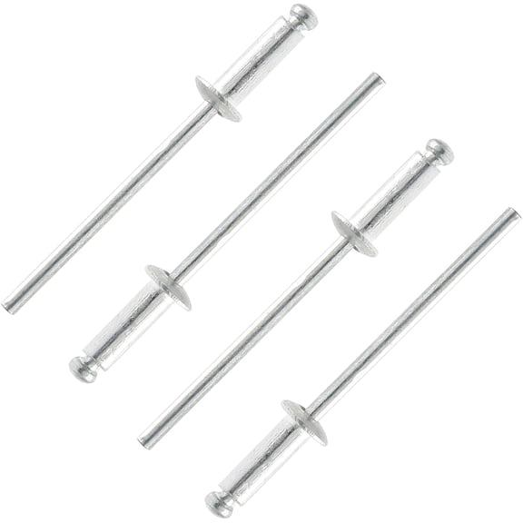 100Pcs Aluminum Pop Rivets 5/32" x 3/8" (Diameter x Grip Length), Dome Head Blind Rivets for Sheet Metal Automotive Railway