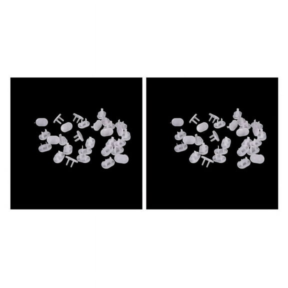 100Pcs Anti Plugs Protector Cover Cap Power Socket Electrical Outlet Baby Children Safety Guard Two holes,100 x Plugs Protector Cover Cap,white