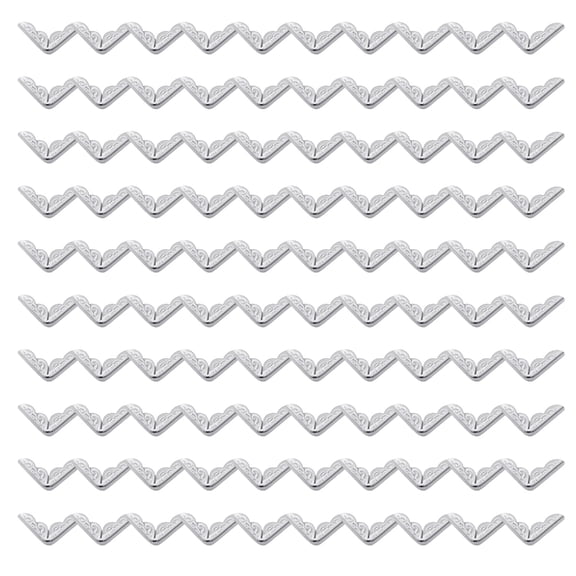 100Pcs Antique Metal Scrapbook Corner Reinforcements Album Corner Protectors For Wedding Photo Albums And Journal