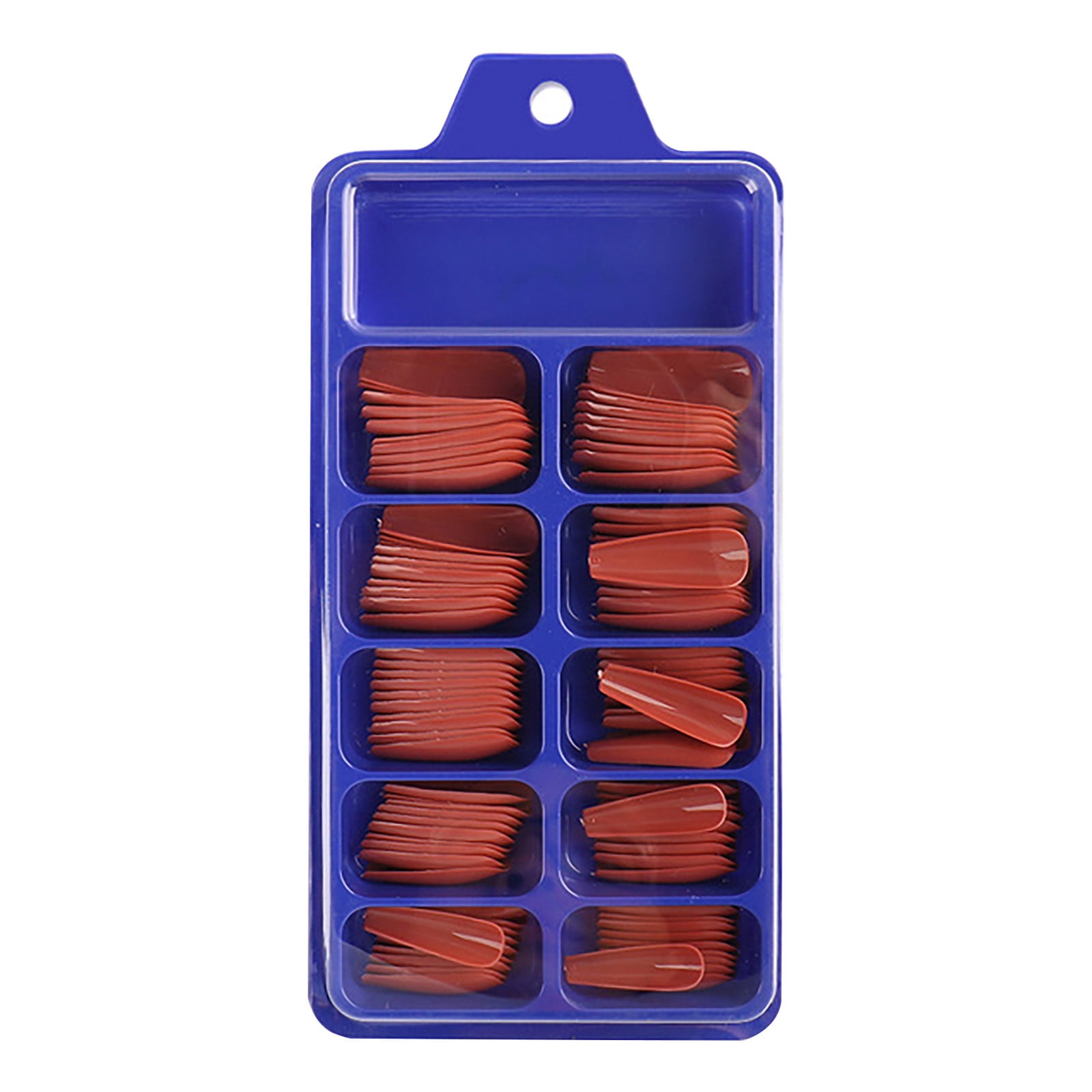 100Pcs Art Coffin Fake Full Cover Long Manicure Ballerina False Nail