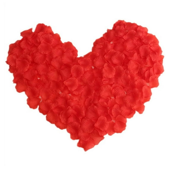 100Pcs Artificial Rose Petals Artificial Flower Silk Petals for Valentine Day Wedding Flower Decoration