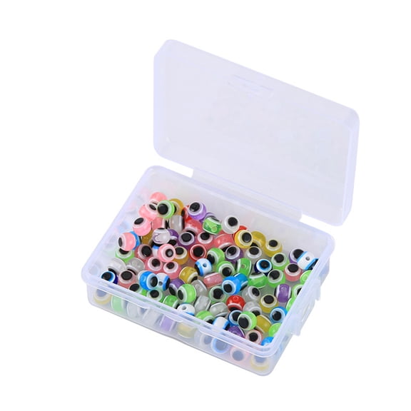 100Pcs Assorted Color Fishing Beads Floating Balls Stopper Beads Fish Baits Eggs Beads Fish Eye Beads Fishing Line Beads
