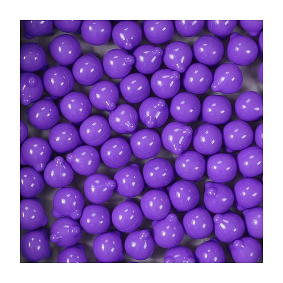 100Pcs Baby Ball Pits Flexible Colorful Bear Head Ocean Ball Practice Grip Emotional Comfort BPA Free Plastic Pool Ball ToyPurple