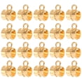 thumbnail image 1 of 100Pcs Bail Beads Charm, Loose Spacer Beads Pendants Bulk Mini Hanger Column Charm for Jewelry Making, Golden, 1 of 6